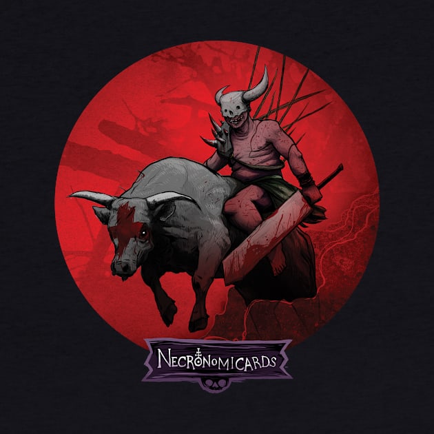 NecronomiCards - The Four Horsemen - War by andyhuntdesigns